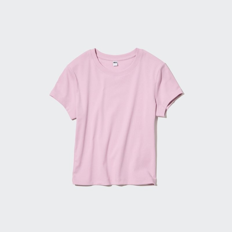 Black Women Uniqlo Mini Short-sleeve T Shirts | USA EOWSV-6521