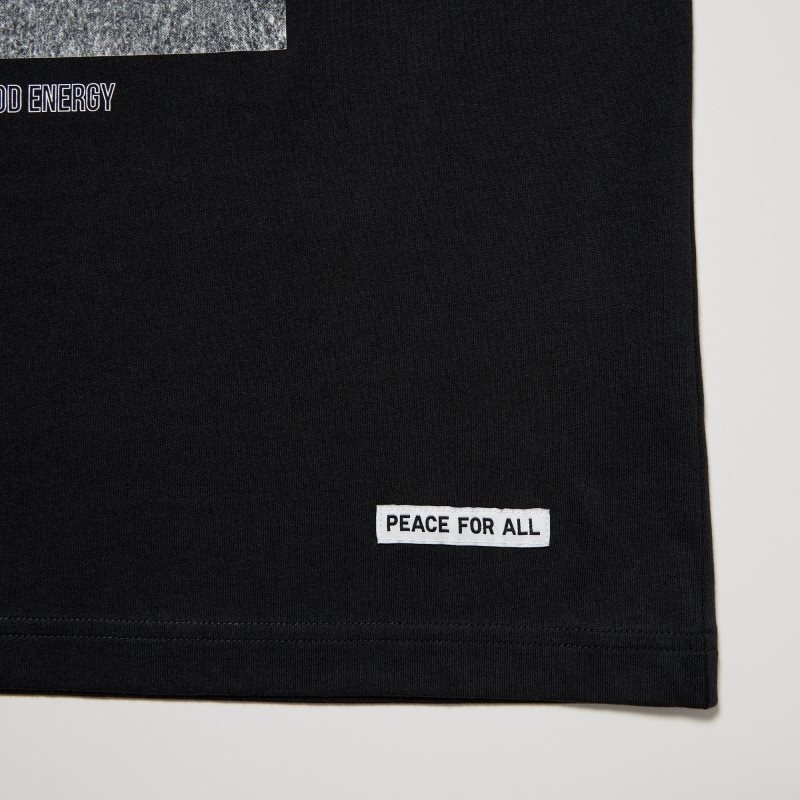 Black Women Uniqlo Peace For All (Kosuke Kawamura) (Short-sleeve Graphic) T Shirts | USA XDRPC-6058