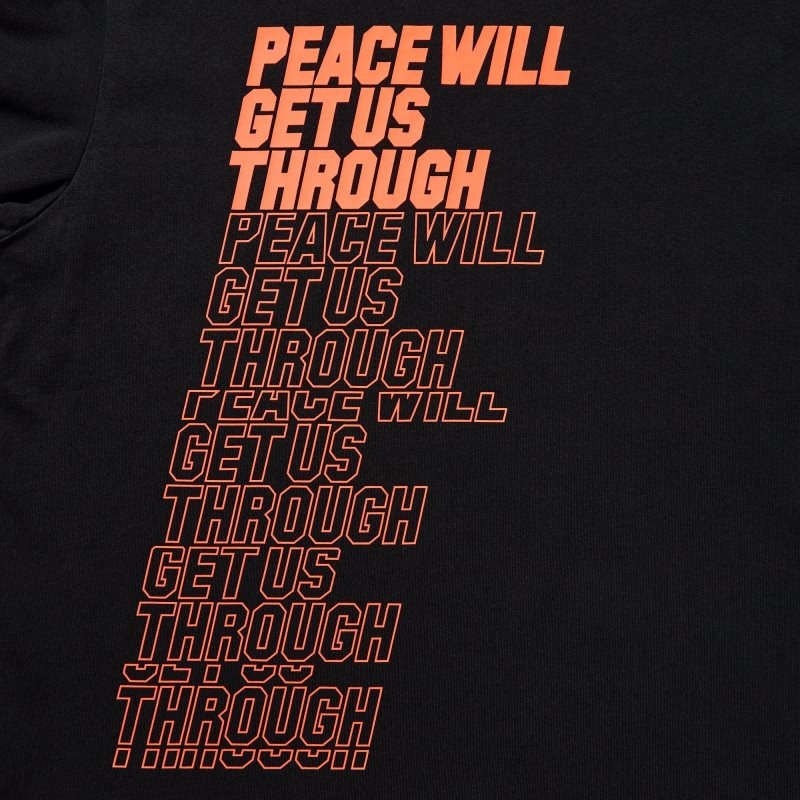 Black Women Uniqlo Peace For All (Shingo Kunieda) (Short Sleeve Graphic) T Shirts | USA SWKLM-2183