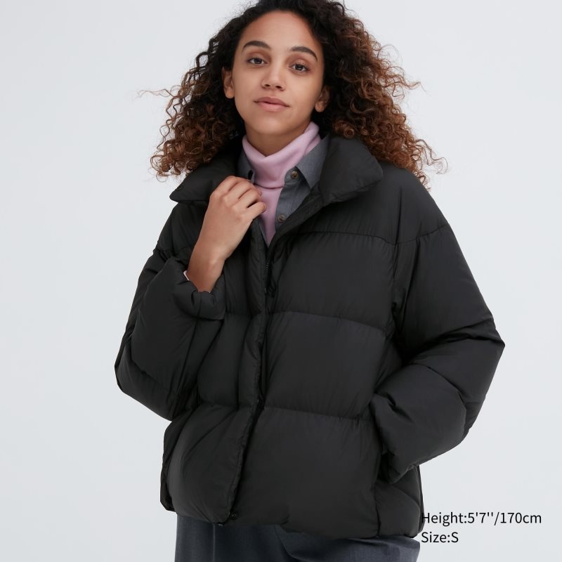 Black Women Uniqlo Powder Soft Down (Nanodesign®) Jackets | USA MZHUW-0687