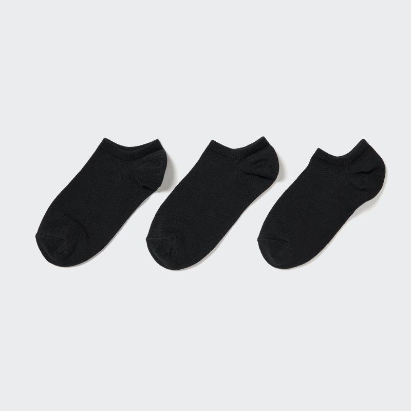 Black Women Uniqlo Short (3 Pairs) Socks | USA XEBJN-5973