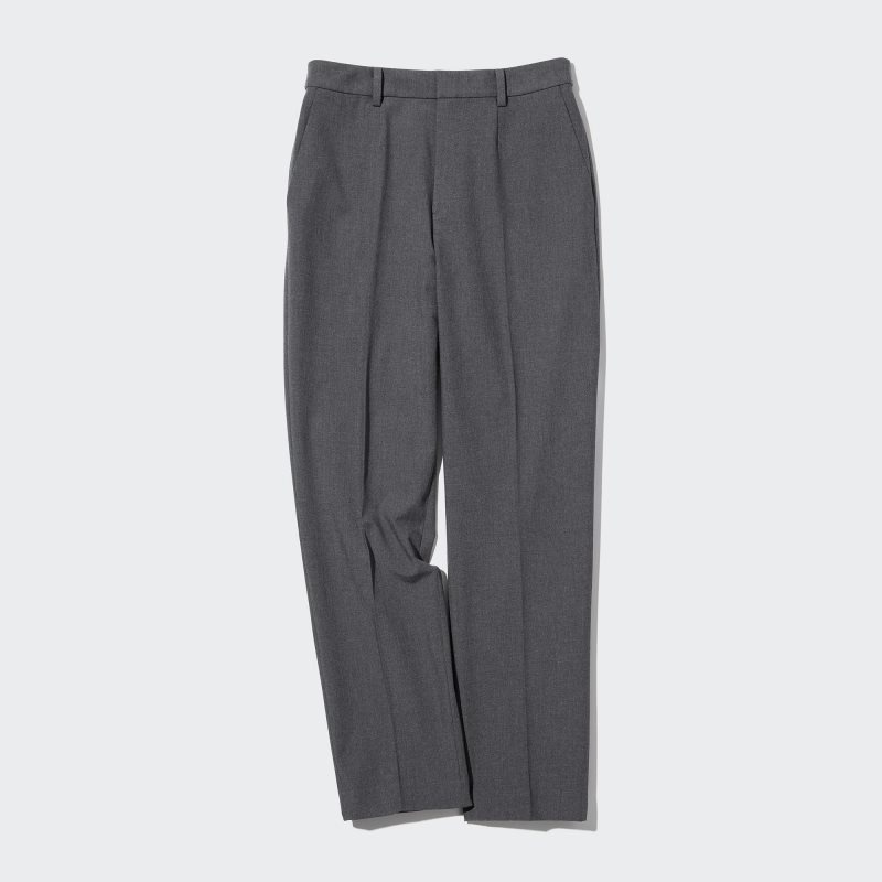 Black Women Uniqlo Smart Ankle (2-way Stretch) Pants | USA ZRDTK-9831