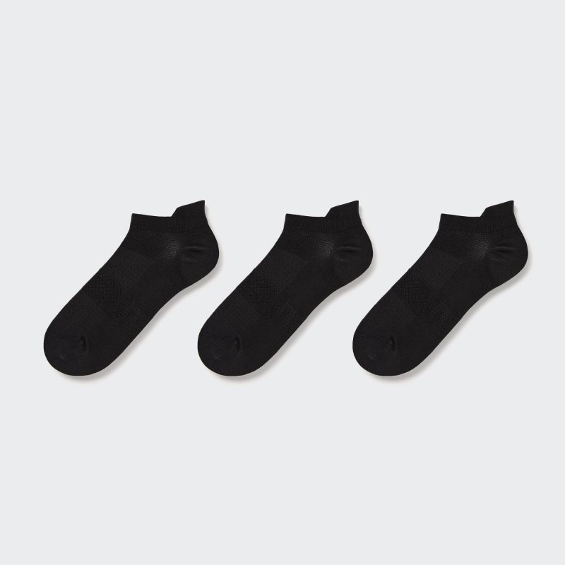 Black Women Uniqlo Sports Short (3 Pairs) Socks | USA LUQSE-0651