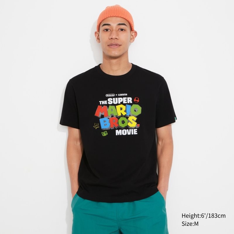 Black Women Uniqlo The Super Mario Bros. Movie Ut (Short Sleeve Graphic) T Shirts | USA MTSNA-2861