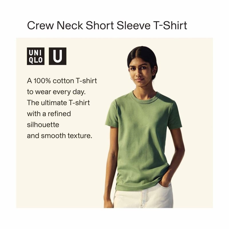 Black Women Uniqlo U Crew Neck Short-sleeve T Shirts | USA ESZIT-3127