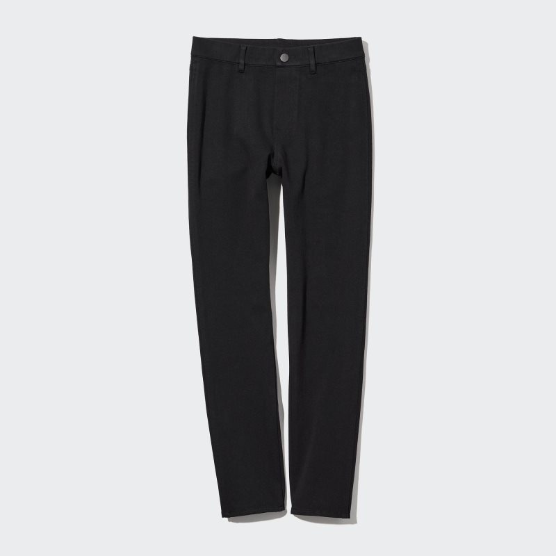 Black Women Uniqlo Ultra Stretch Leggings Pants | USA ZQLFV-1354