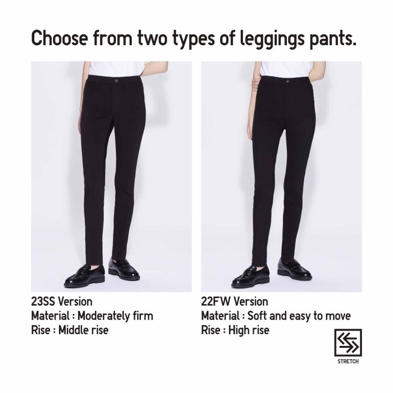 Black Women Uniqlo Ultra Stretch Leggings Pants | USA ZAECD-2916