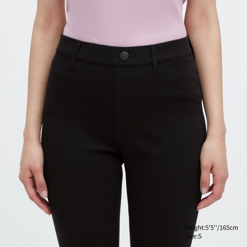 Black Women Uniqlo Ultra Stretch Leggings Pants | USA ZAECD-2916