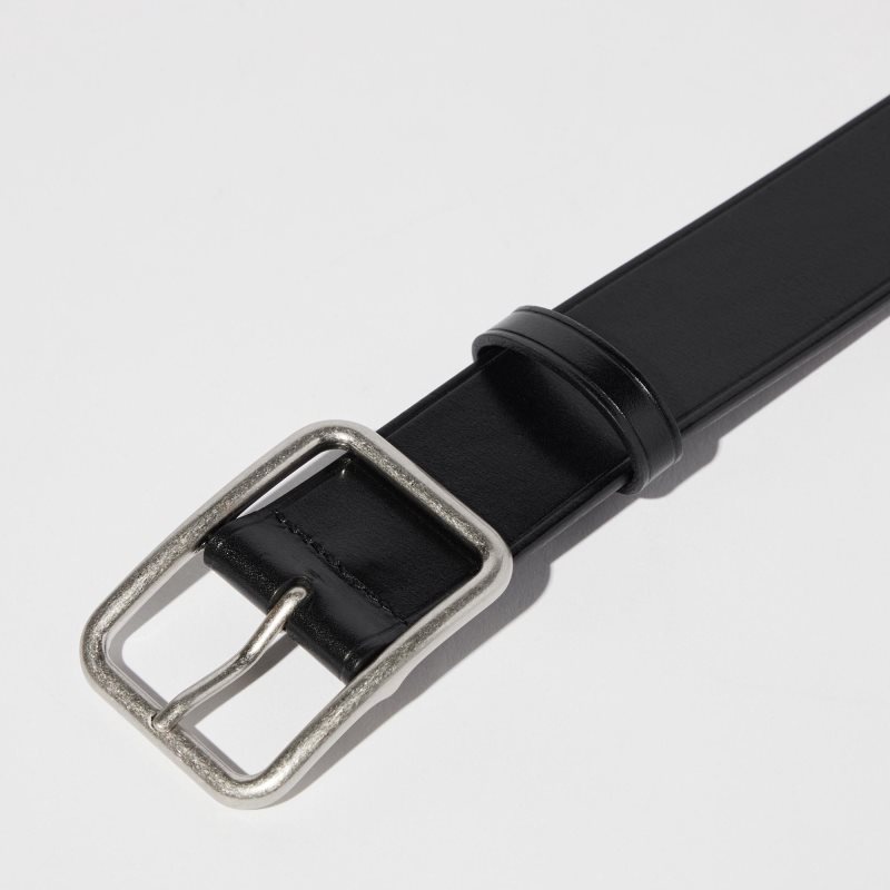 Black Women Uniqlo Wide Belts | USA NJXFO-2970