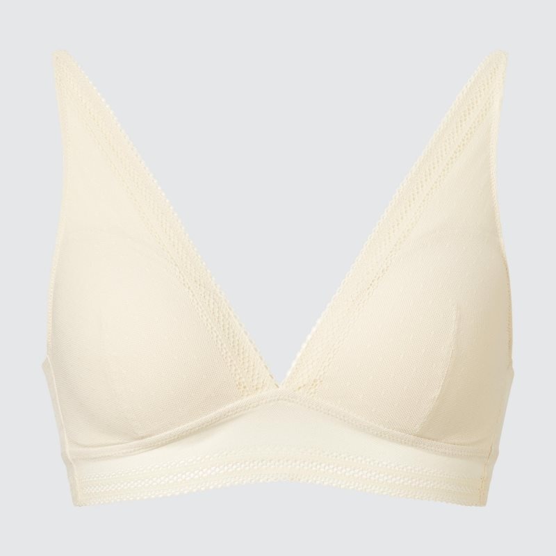 Black Women Uniqlo Wireless (Plunging Relax, Lace) Bras | USA ALQHF-6209