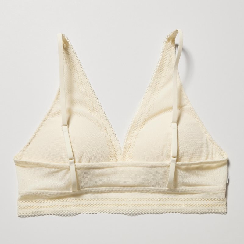 Black Women Uniqlo Wireless (Plunging Relax, Lace) Bras | USA ALQHF-6209