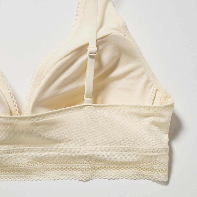 Black Women Uniqlo Wireless (Plunging Relax, Lace) Bras | USA ALQHF-6209