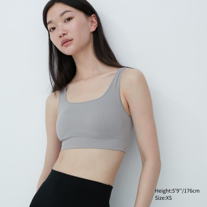 Black Women Uniqlo Wireless (Seamless) (Mame Kurogouchi) Bras | USA HDXKC-5192