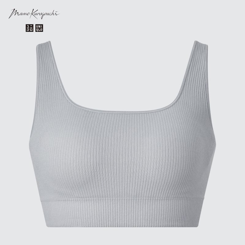 Black Women Uniqlo Wireless (Seamless) (Mame Kurogouchi) Bras | USA HDXKC-5192