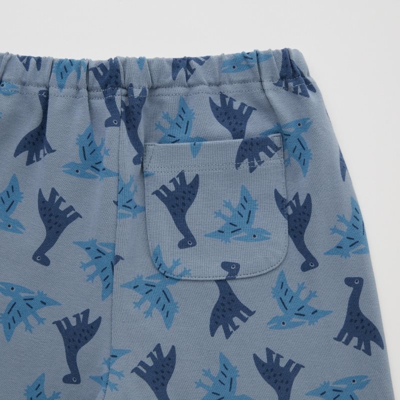 Blue Baby Uniqlo Dinosaur Relaxed-fit Leggings | USA HQWMZ-9207