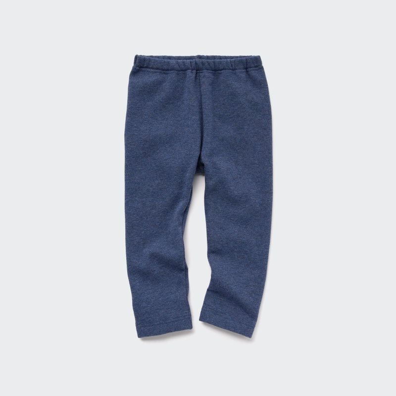 Blue Baby Uniqlo Fleece Leggings | USA NXDIW-9356