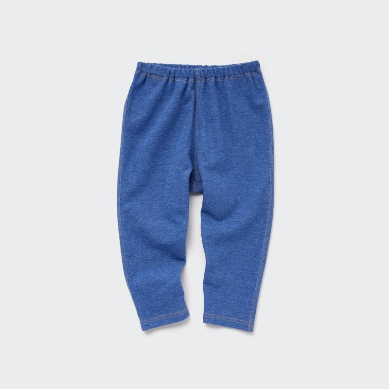 Blue Baby Uniqlo Relaxed-fit (Denim-like) Leggings | USA NMAYD-4512