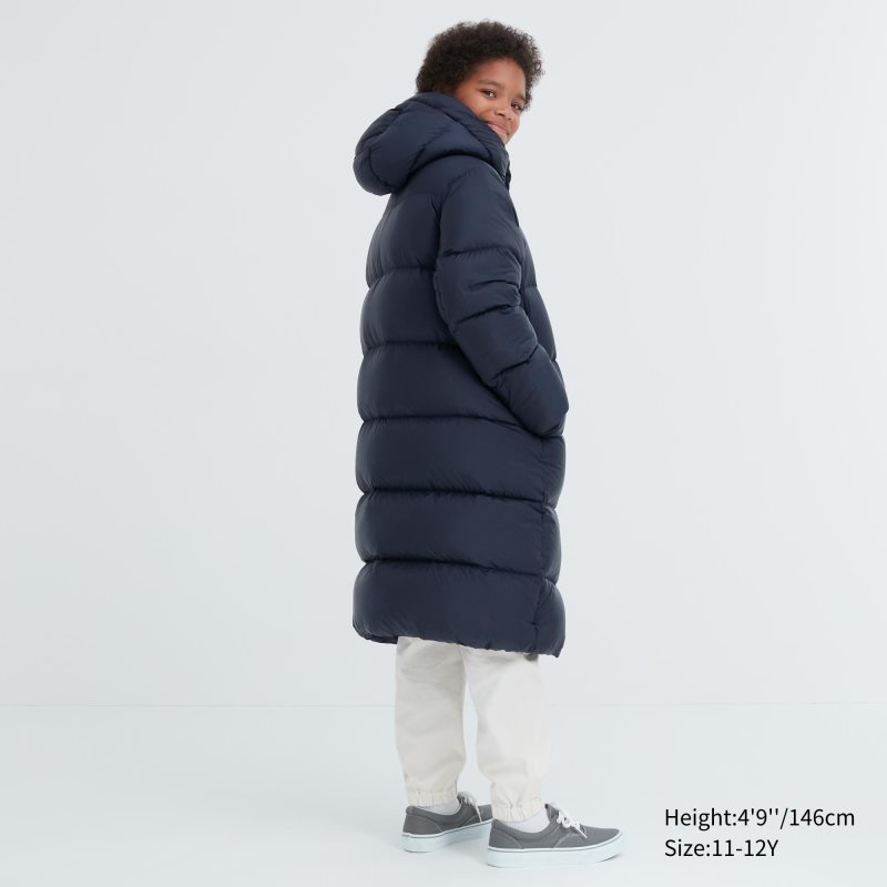 Blue Kids Uniqlo Down Coats | USA GBFAJ-8637