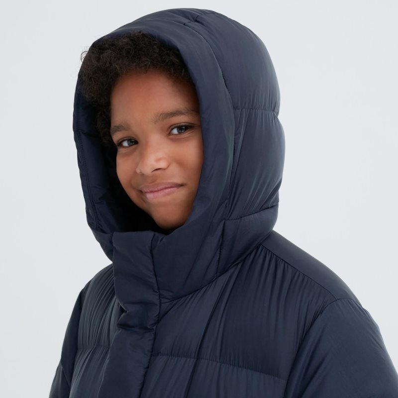 Blue Kids Uniqlo Down Coats | USA GBFAJ-8637