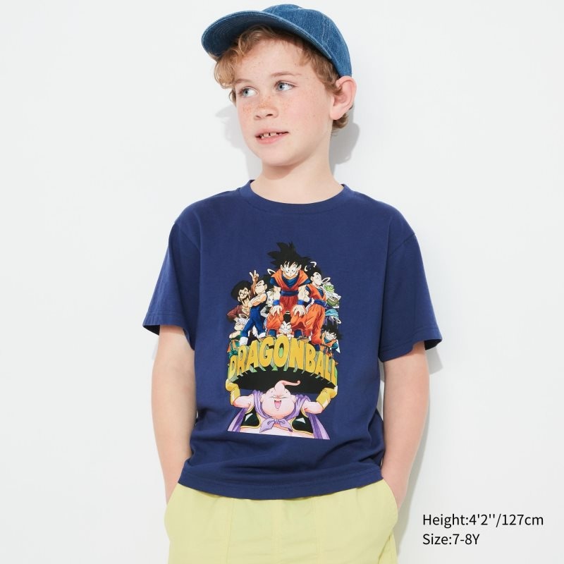 Blue Kids Uniqlo Dragon Ball Ut (Short-sleeve Graphic) T Shirts | USA ASLZI-4697