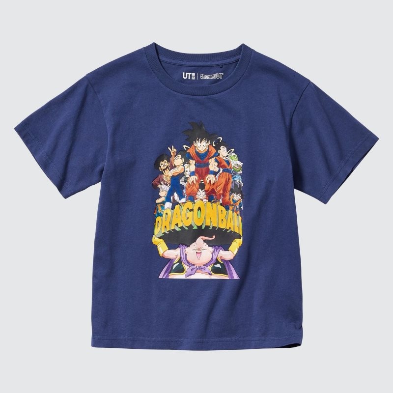 Blue Kids Uniqlo Dragon Ball Ut (Short-sleeve Graphic) T Shirts | USA ASLZI-4697