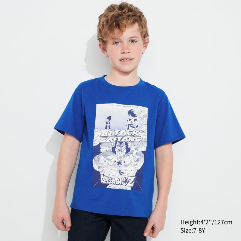 Blue Kids Uniqlo Dragon Ball Ut (Short-sleeve Graphic) T Shirts | USA JEYAS-2674