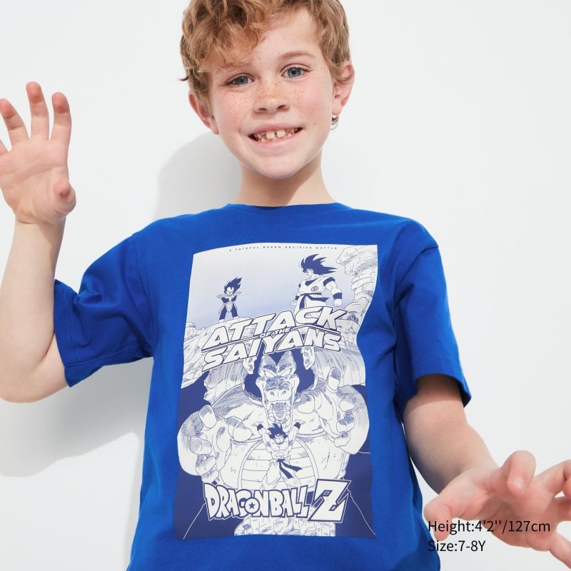 Blue Kids Uniqlo Dragon Ball Ut (Short-sleeve Graphic) T Shirts | USA JEYAS-2674