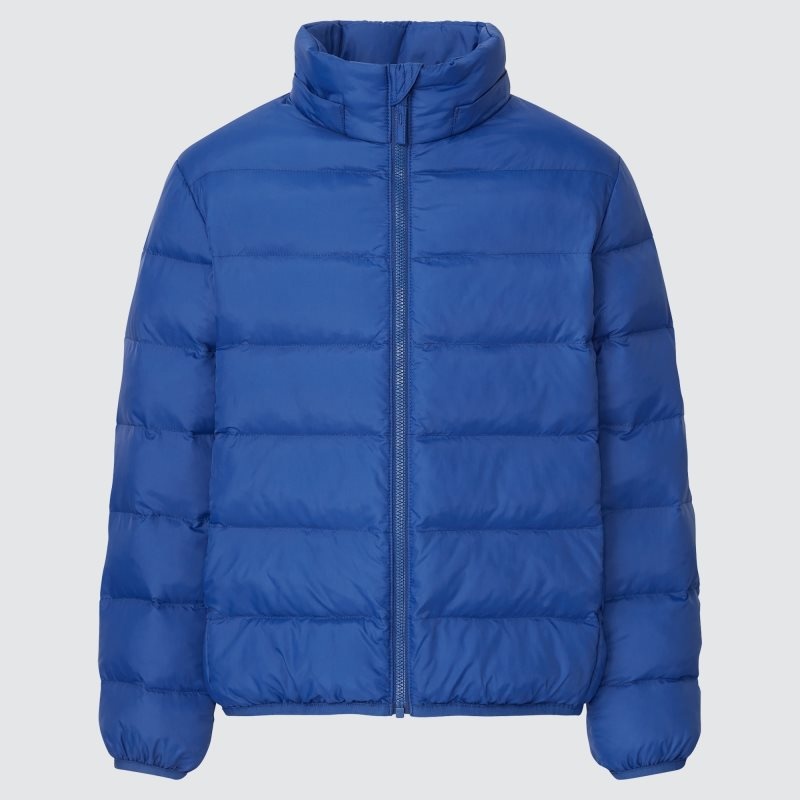 Blue Kids Uniqlo Light Warm Padded Washable (2021 Edition) Parka | USA VRABC-6857