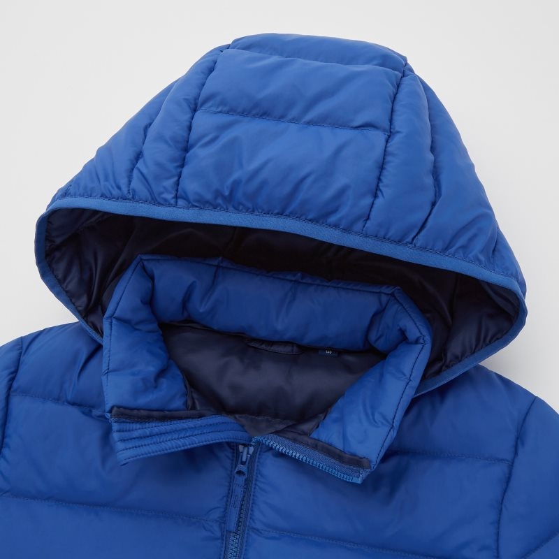 Blue Kids Uniqlo Light Warm Padded Washable (2021 Edition) Parka | USA VRABC-6857