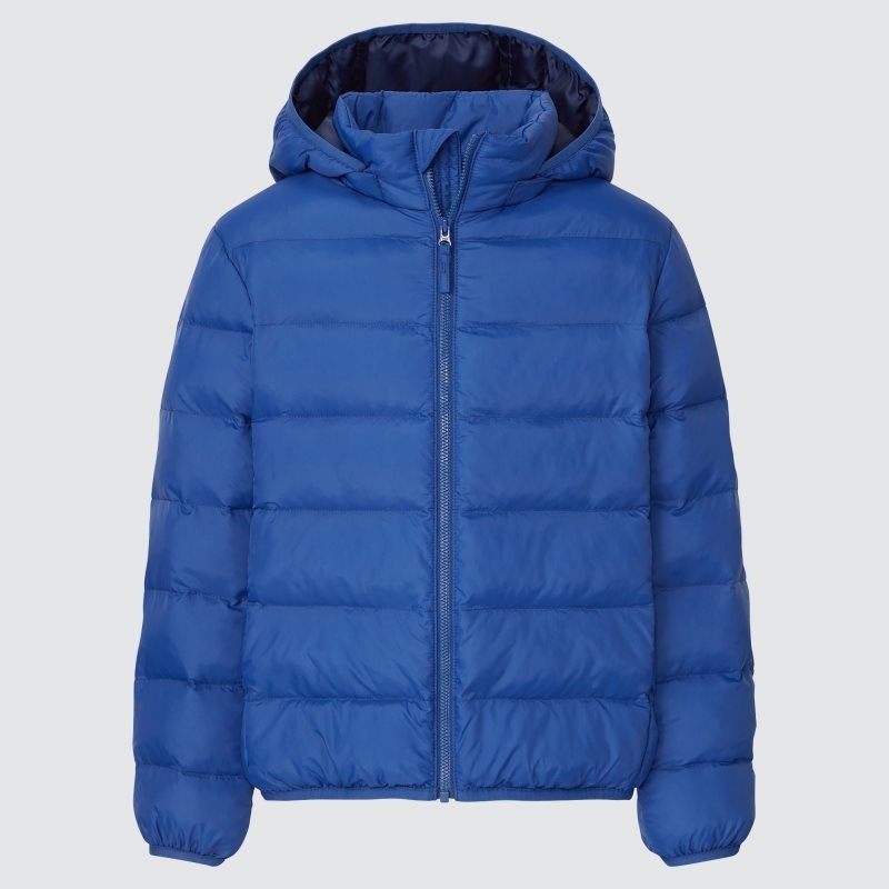 Blue Kids Uniqlo Light Warm Padded Washable (2021 Edition) Parka | USA VRABC-6857