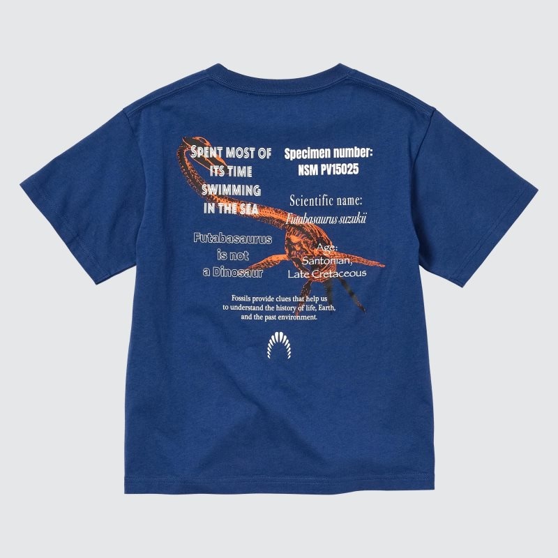 Blue Kids Uniqlo National Museum Of Nature And Science, Tokyo Ut (Short-sleeve Graphic) T Shirts | USA OPJYE-9234