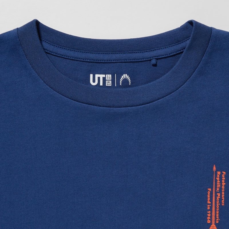 Blue Kids Uniqlo National Museum Of Nature And Science, Tokyo Ut (Short-sleeve Graphic) T Shirts | USA OPJYE-9234