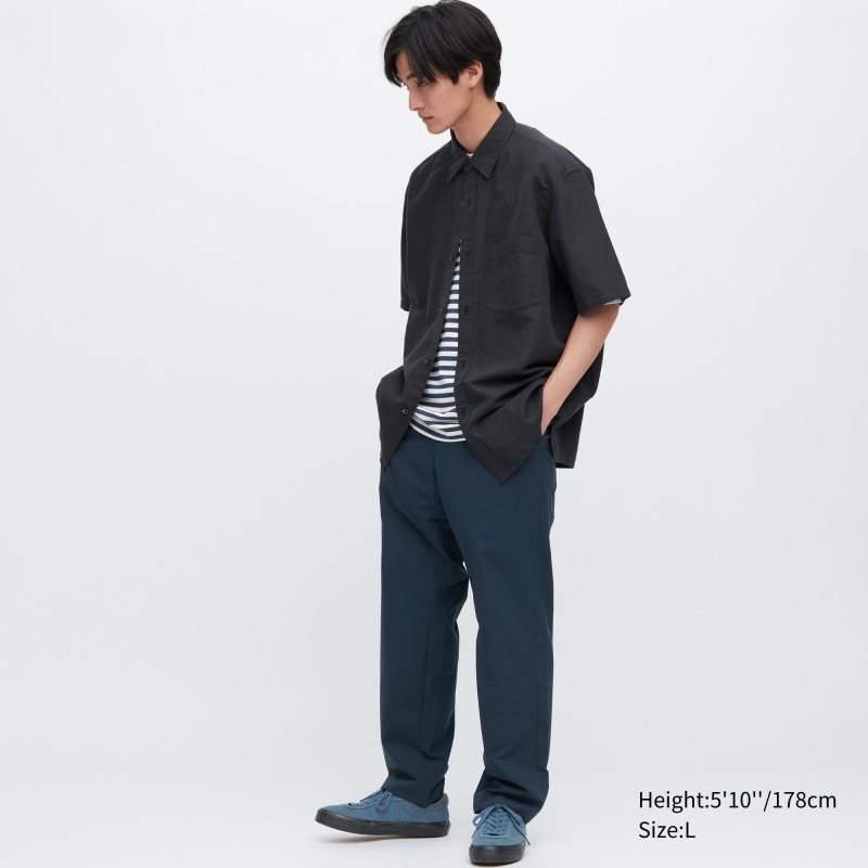 Blue Men Uniqlo Airsense Relaxed (Ultra Light Relaxed) Pants | USA JROQB-3064