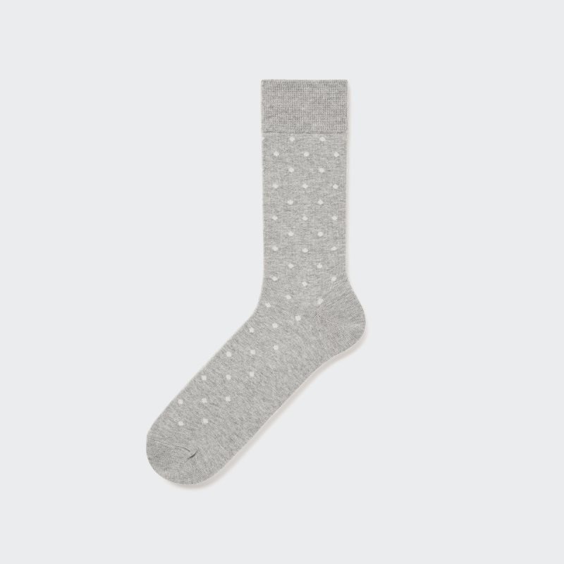 Blue Men Uniqlo Dotted Socks | USA VFAHW-6579