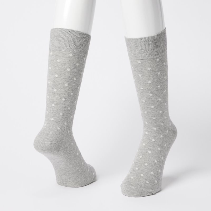 Blue Men Uniqlo Dotted Socks | USA VFAHW-6579