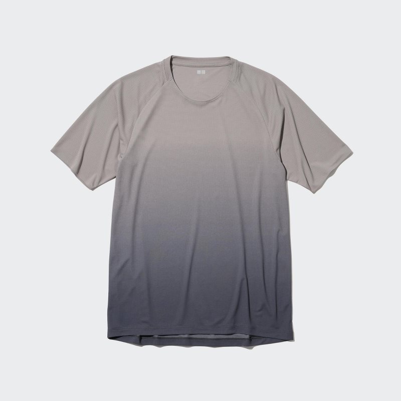 Blue Men Uniqlo Dry-ex Crew Neck Short-sleeve (Lightweight) T Shirts | USA WDGJU-7032