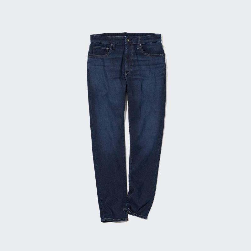 Blue Men Uniqlo Ezy Ultra Stretch Jeans | USA YDQPF-3506