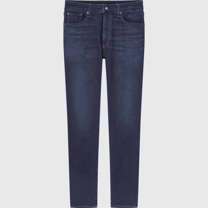 Blue Men Uniqlo Ezy Ultra Stretch (Tall) Jeans | USA ZXSEW-2568