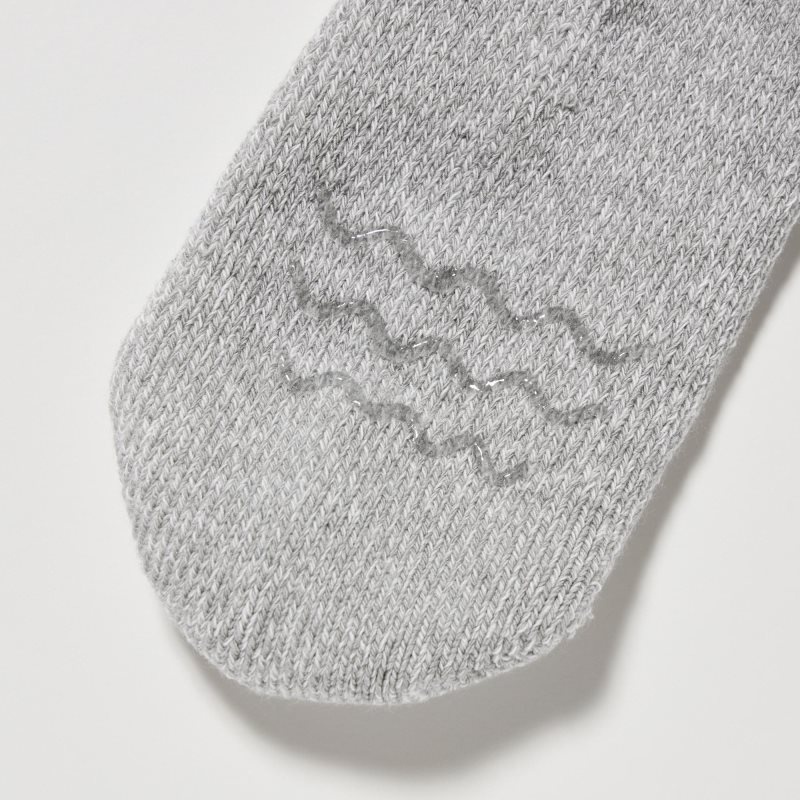 Blue Men Uniqlo Heattech Soft Pile Heather Socks | USA PHKRS-0536