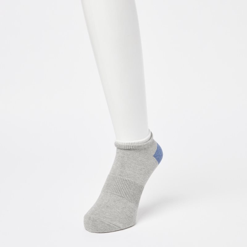 Blue Men Uniqlo Layered Short Socks | USA VMXHK-5081