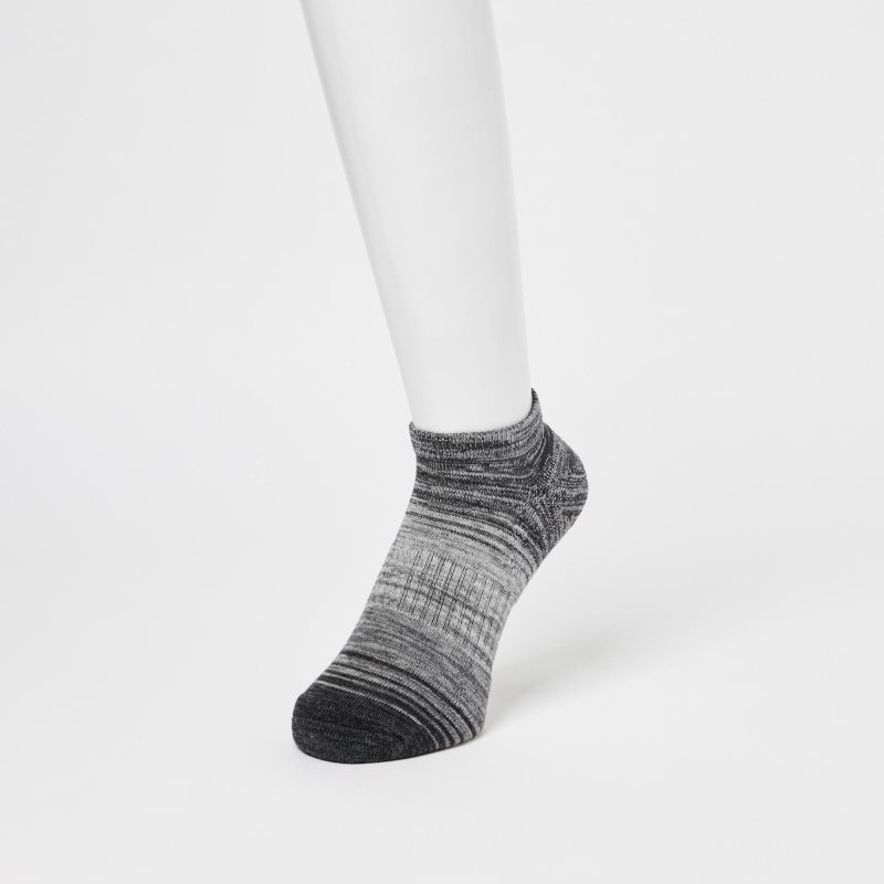 Blue Men Uniqlo Melange Short Socks | USA YKARZ-1469