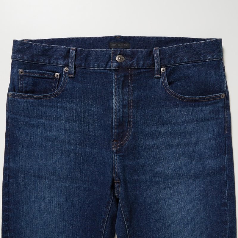 Blue Men Uniqlo Slim-fit Jeans | USA FYOPH-9074