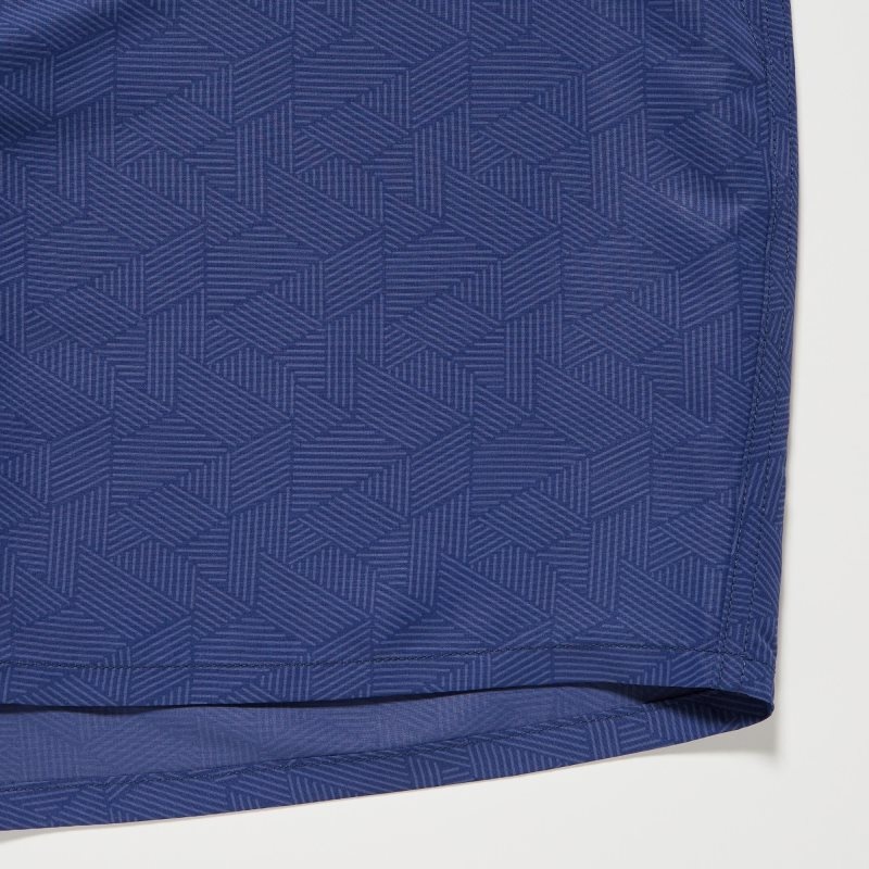 Blue Men Uniqlo Swim Geometric Active (5.5