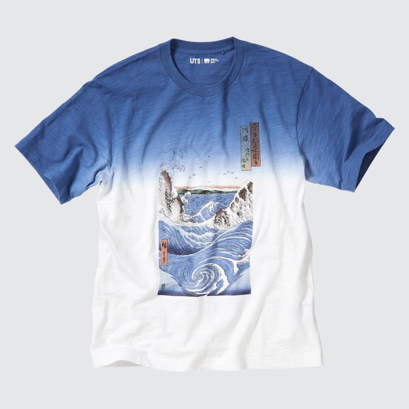 Blue Men Uniqlo Ukiyo-e Ut (Short-sleeve Graphic) T Shirts | USA EOPWR-5376