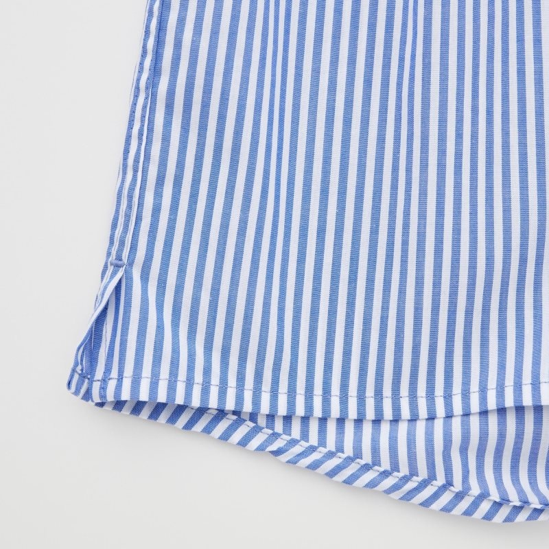 Blue Men Uniqlo Woven London Striped Trunks | USA NSQFW-2143