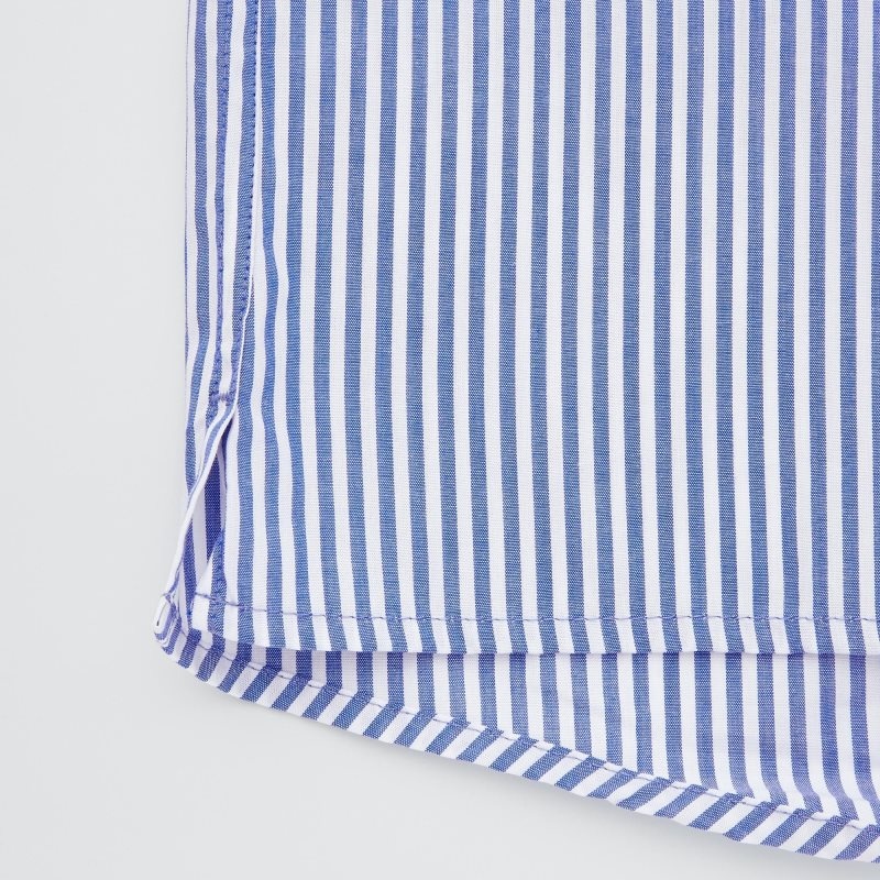 Blue Men Uniqlo Woven Striped Briefs | USA OVJSN-8215