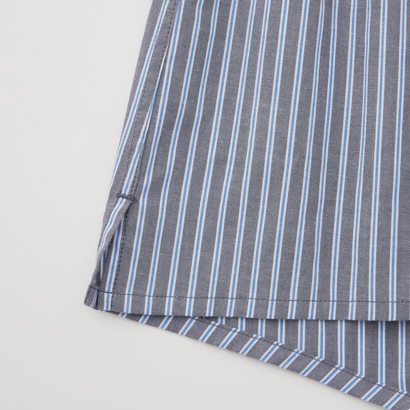 Blue Men Uniqlo Woven Striped Trunks | USA QOGSL-5234