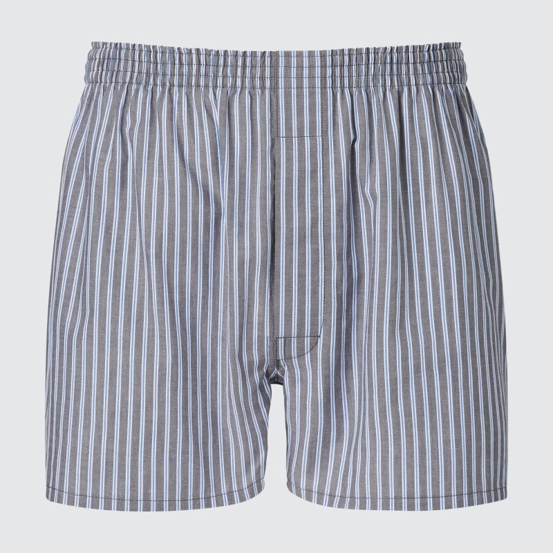 Blue Men Uniqlo Woven Striped Trunks | USA QOGSL-5234