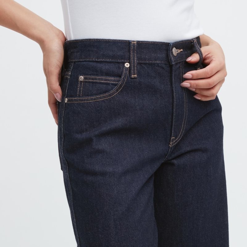 Blue Women Uniqlo Baggy Jeans | USA GYTVA-2714