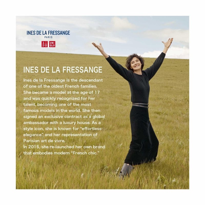 Blue Women Uniqlo Cotton Twill Volume Sleeve Long (Ines De La Fressange) Dress | USA JXAHS-6403